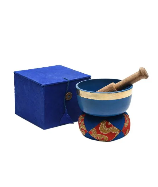 9 CM Singing Bowl Blue Set