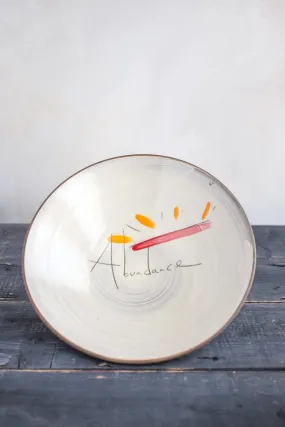 Abundance Hand Painted Ceramic Serving Bowl