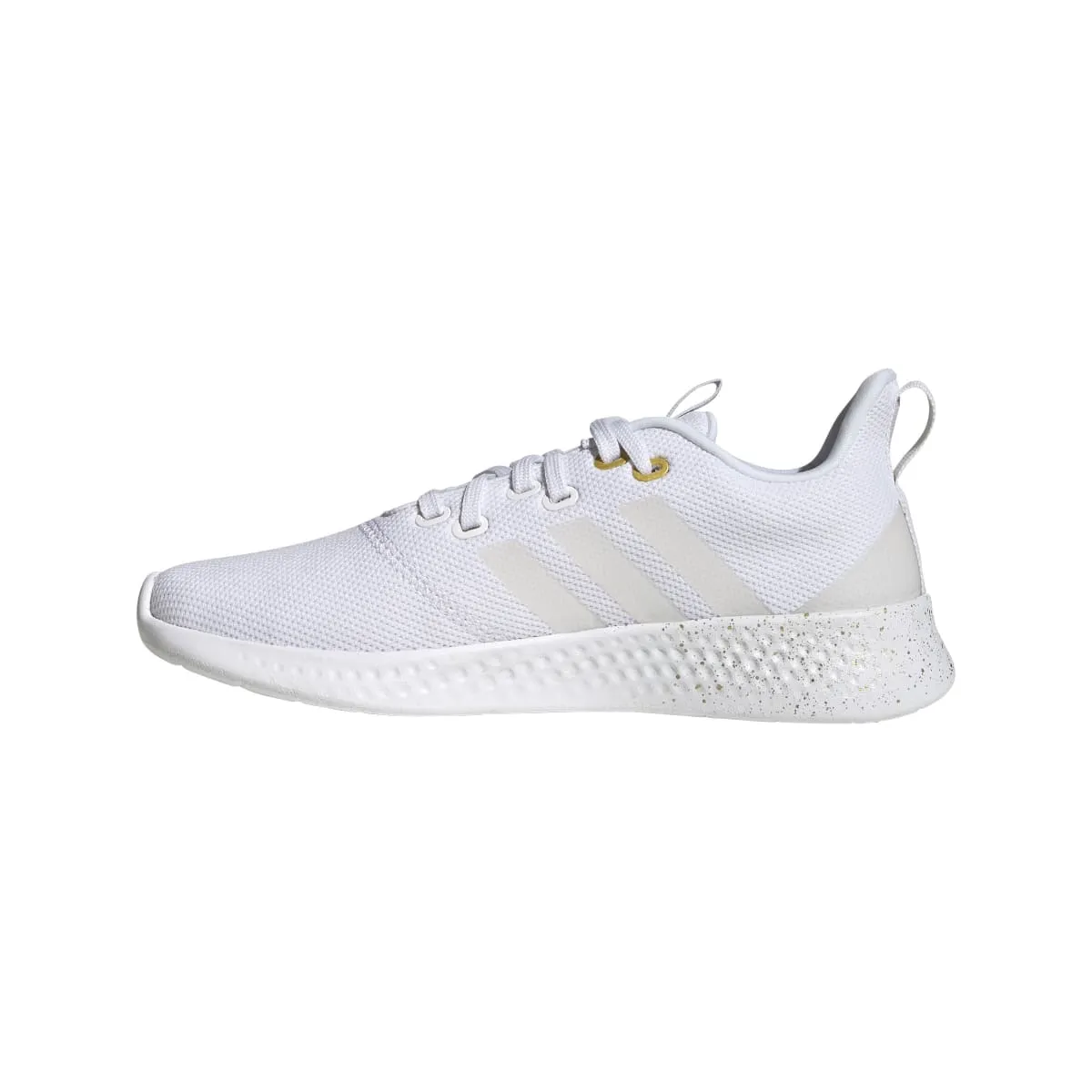 ADIDAS GV8926 PUREMOTION WMN'S (Medium) White/White/Yellow Textile Running Shoes