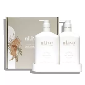 Al.ive Body Wash & Lotion Duo + Tray - Mango & Lychee