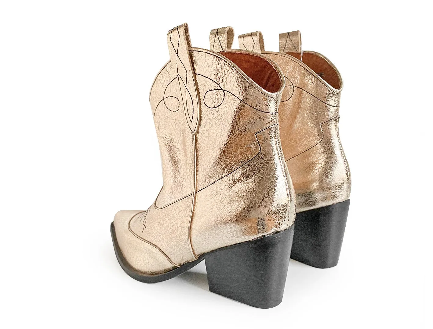 Anna Gold Cowgirl Boots