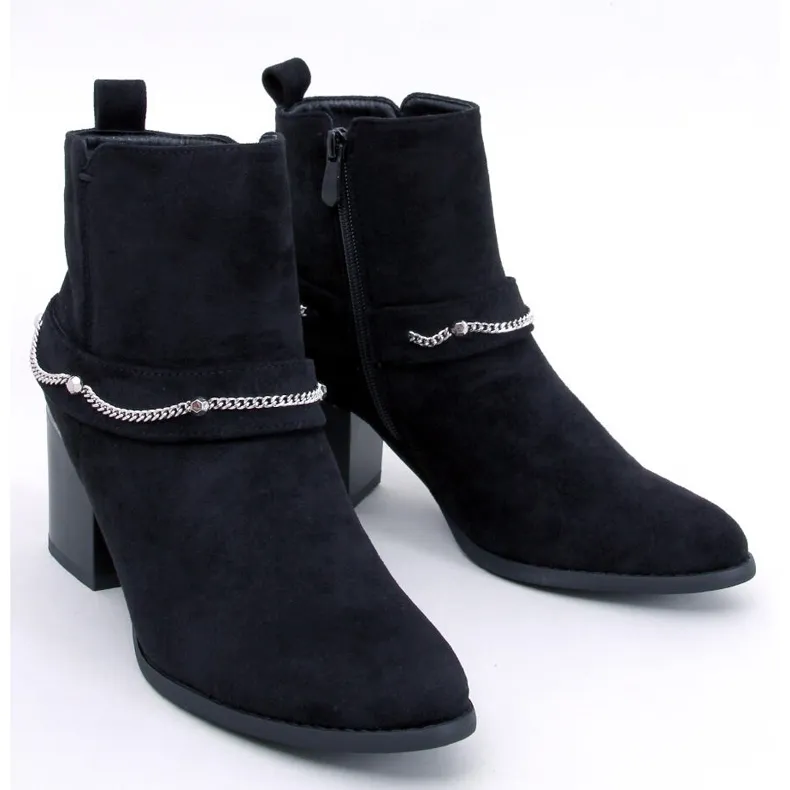 Athing Black suede ankle boots