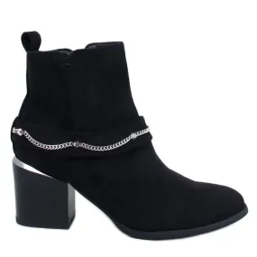 Athing Black suede ankle boots