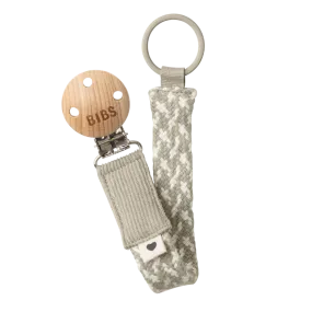 Bibs Pacifier Clip - Ivory/Sand