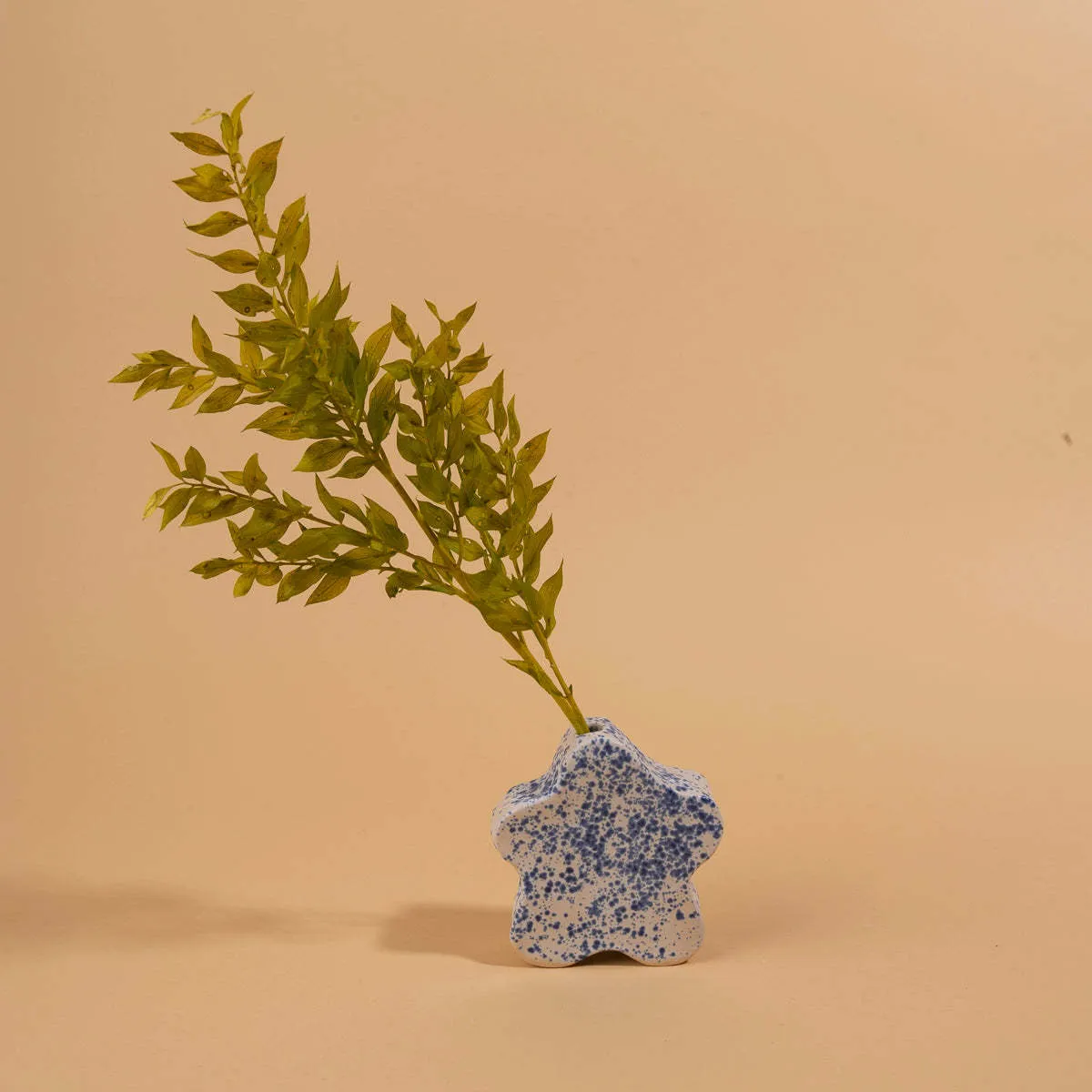 Billie Bud Vase - Speckled Blue