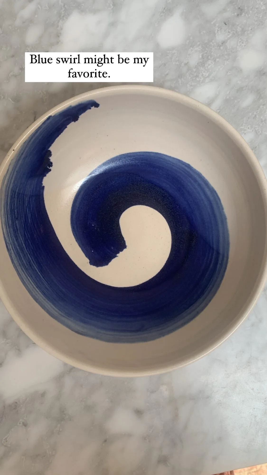 Blue Swirl Bowl