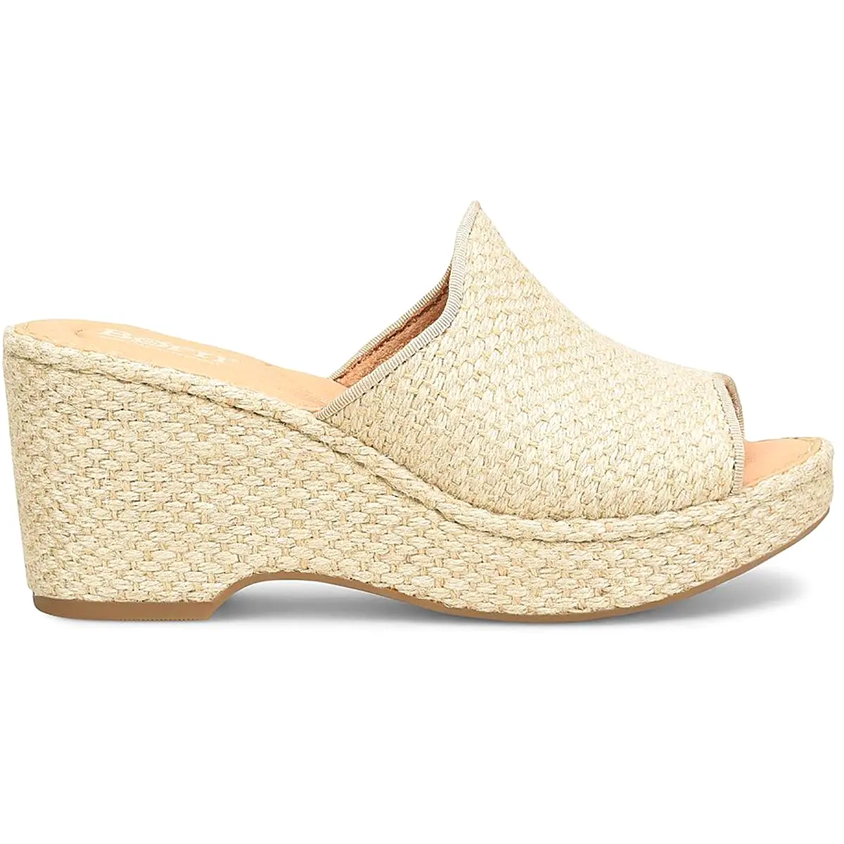 Born Womens Lilah Comfort Insole Woven Wedge Sandals