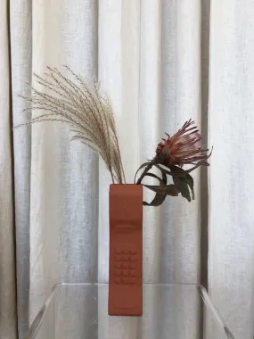 BRICK PHONE VASE - TERRA COTTA