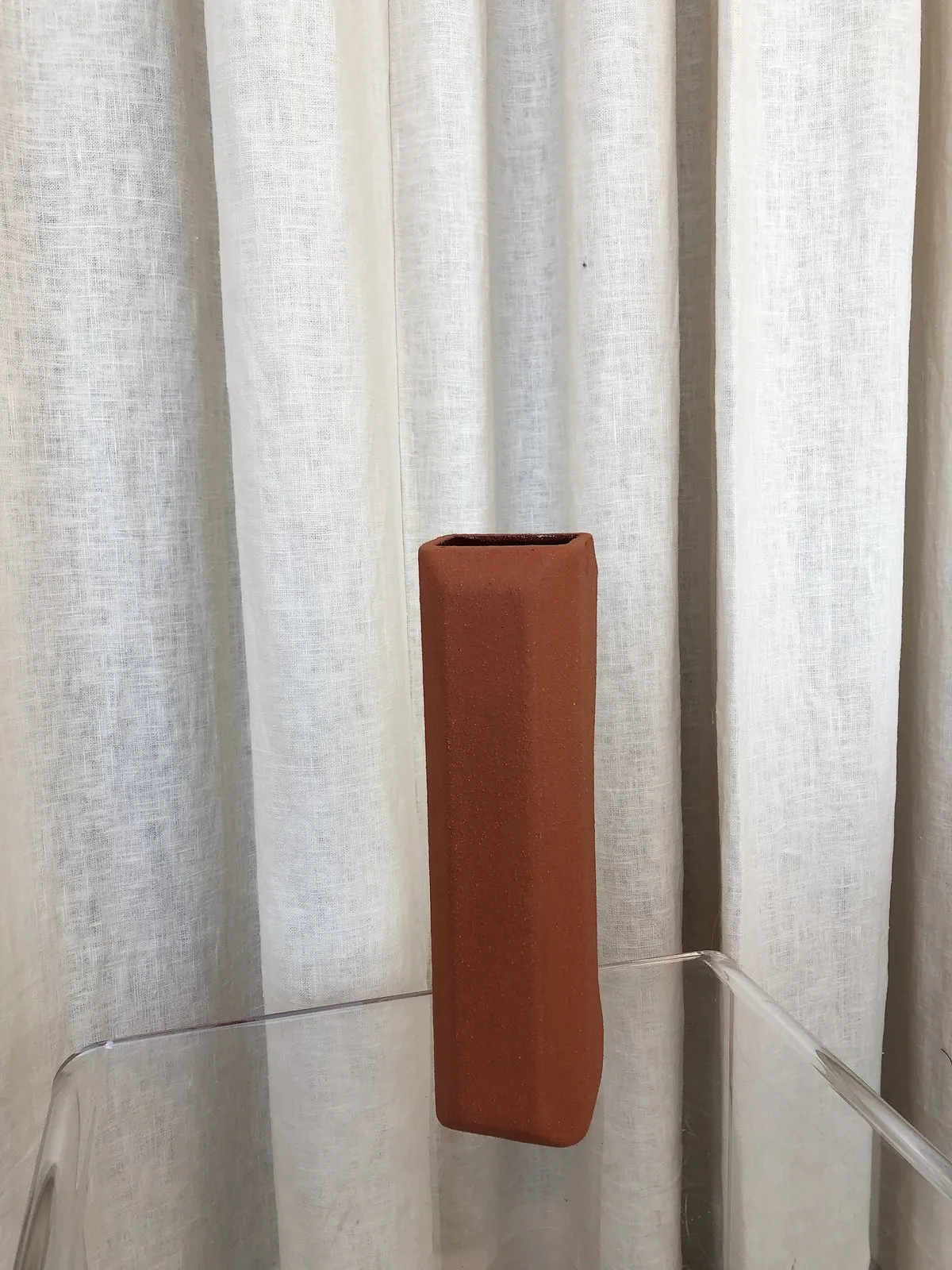 BRICK PHONE VASE - TERRA COTTA