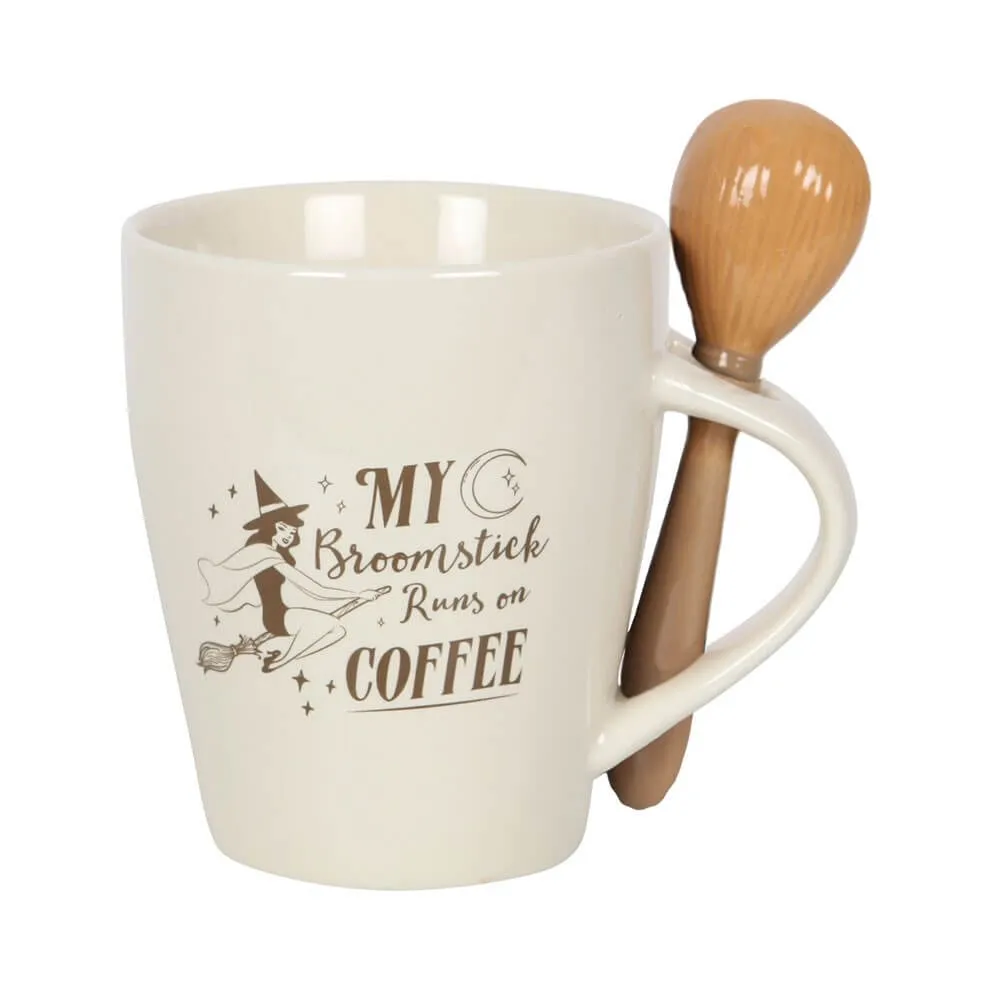 Broomstick Runs on Coffee Mug & Spoon Set