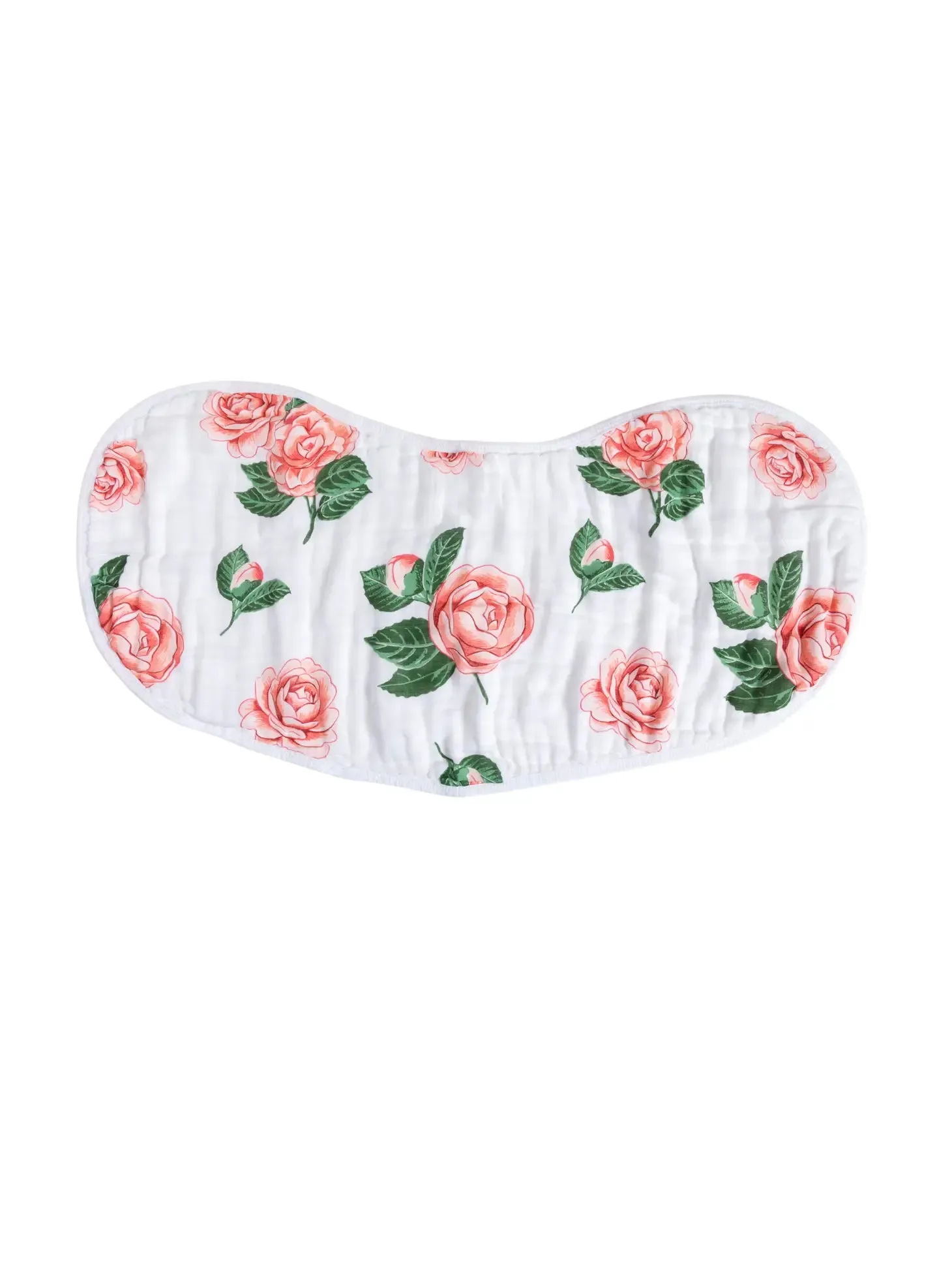 Camellia Baby 2-in-1 Burp Cloth And Bib (Floral)