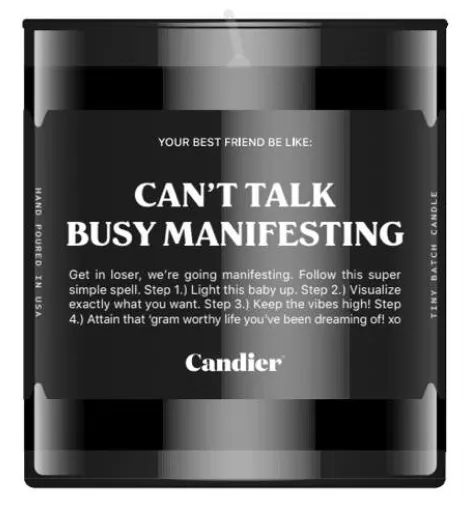 Can't Talk Busy Manifesting Candle