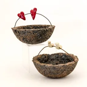 Cathy Broski - Ceramic Sculpture - Rustic Nest Bowl (Assorted Designs)