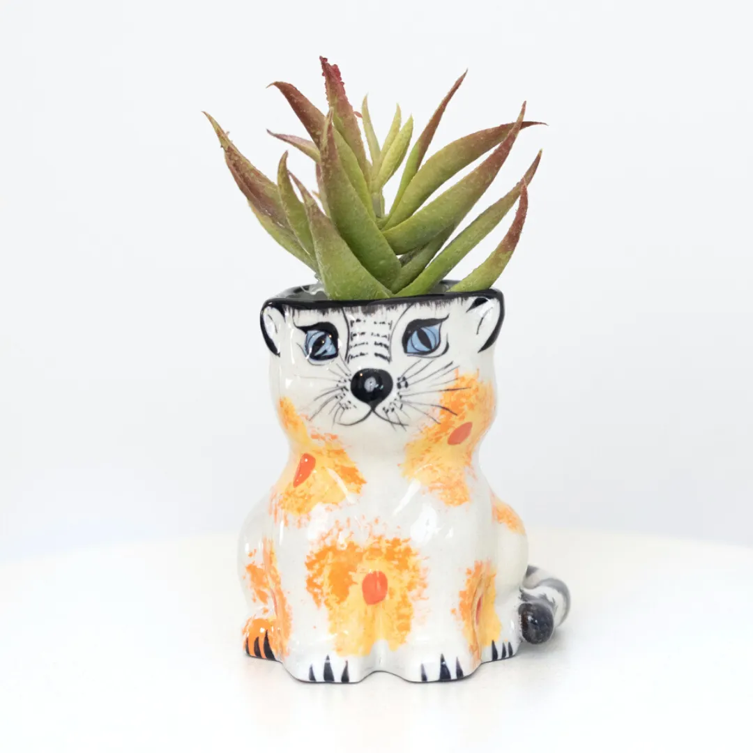 Ceramic Kitty Planter