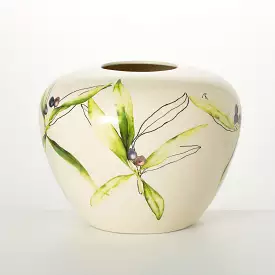 Ceramic Olive Print Table Vase