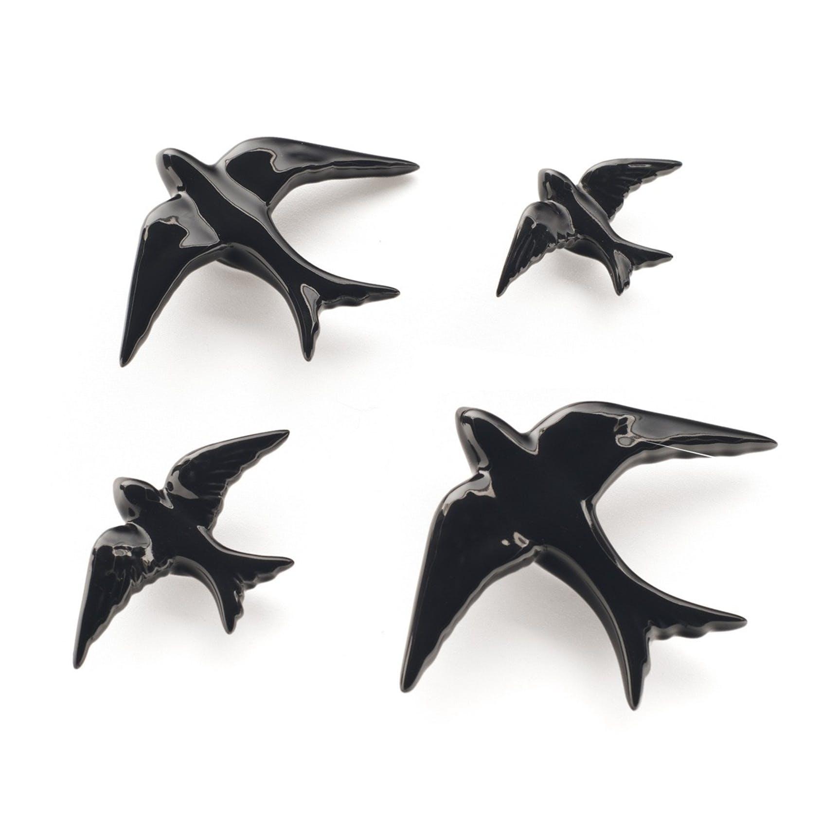 Ceramic swallow negro-XS