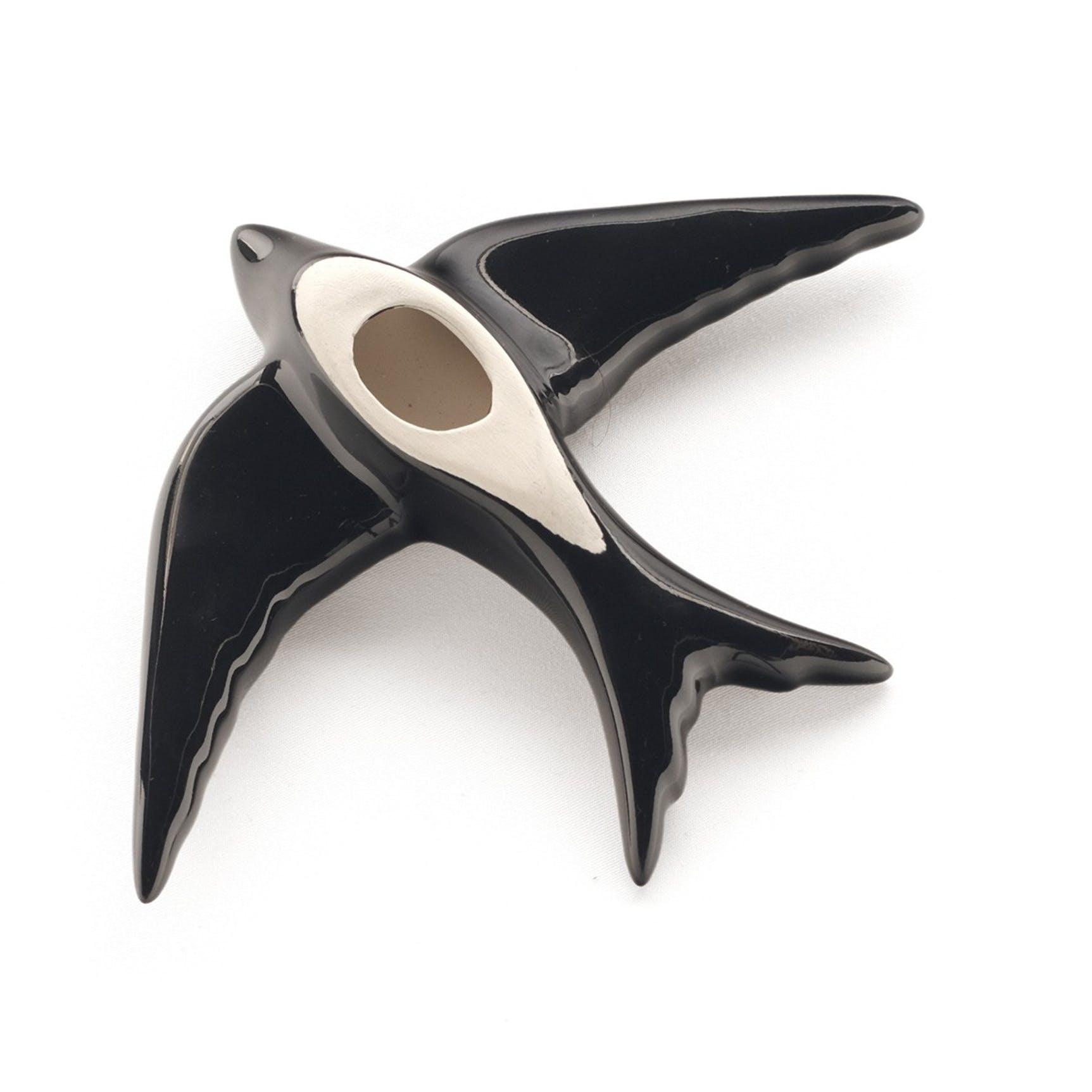 Ceramic swallow negro-XS