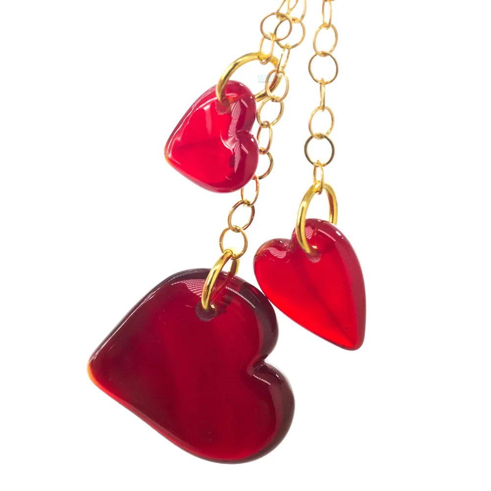 Dangling Hearts in Glass