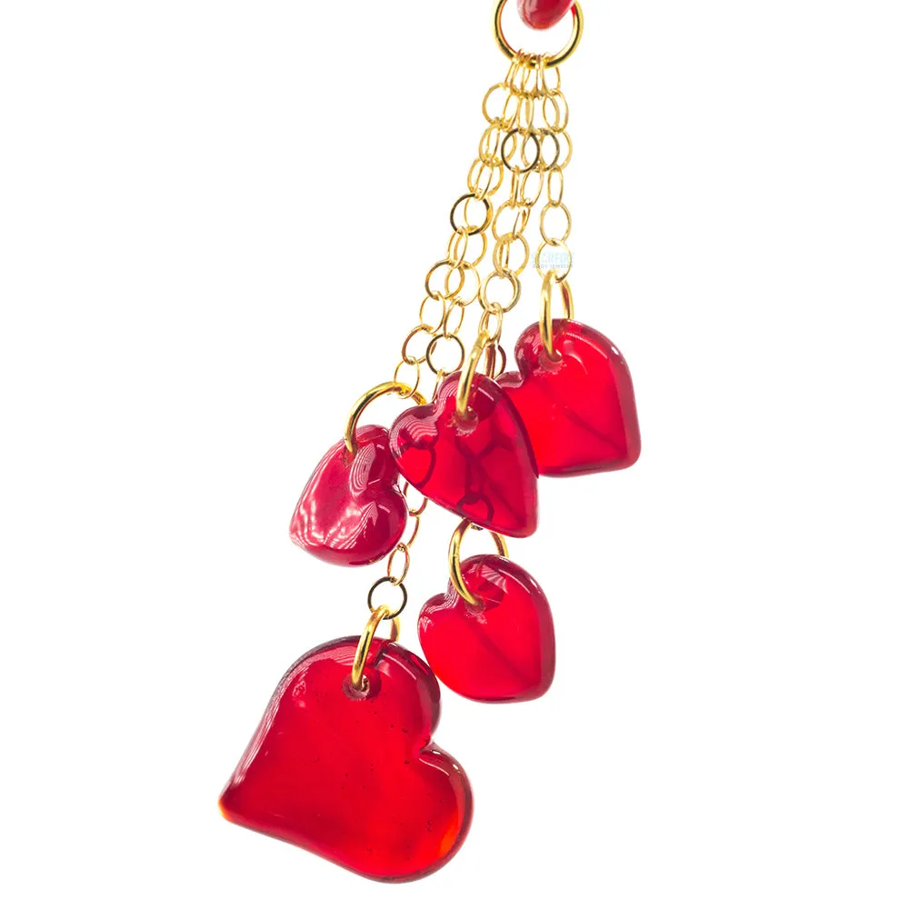 Dangling Hearts in Glass