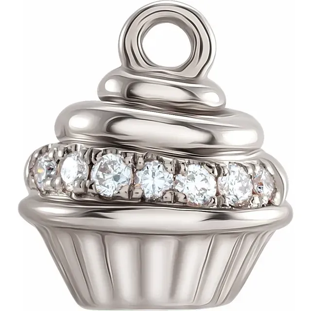 Diamond Cupcake Dangle