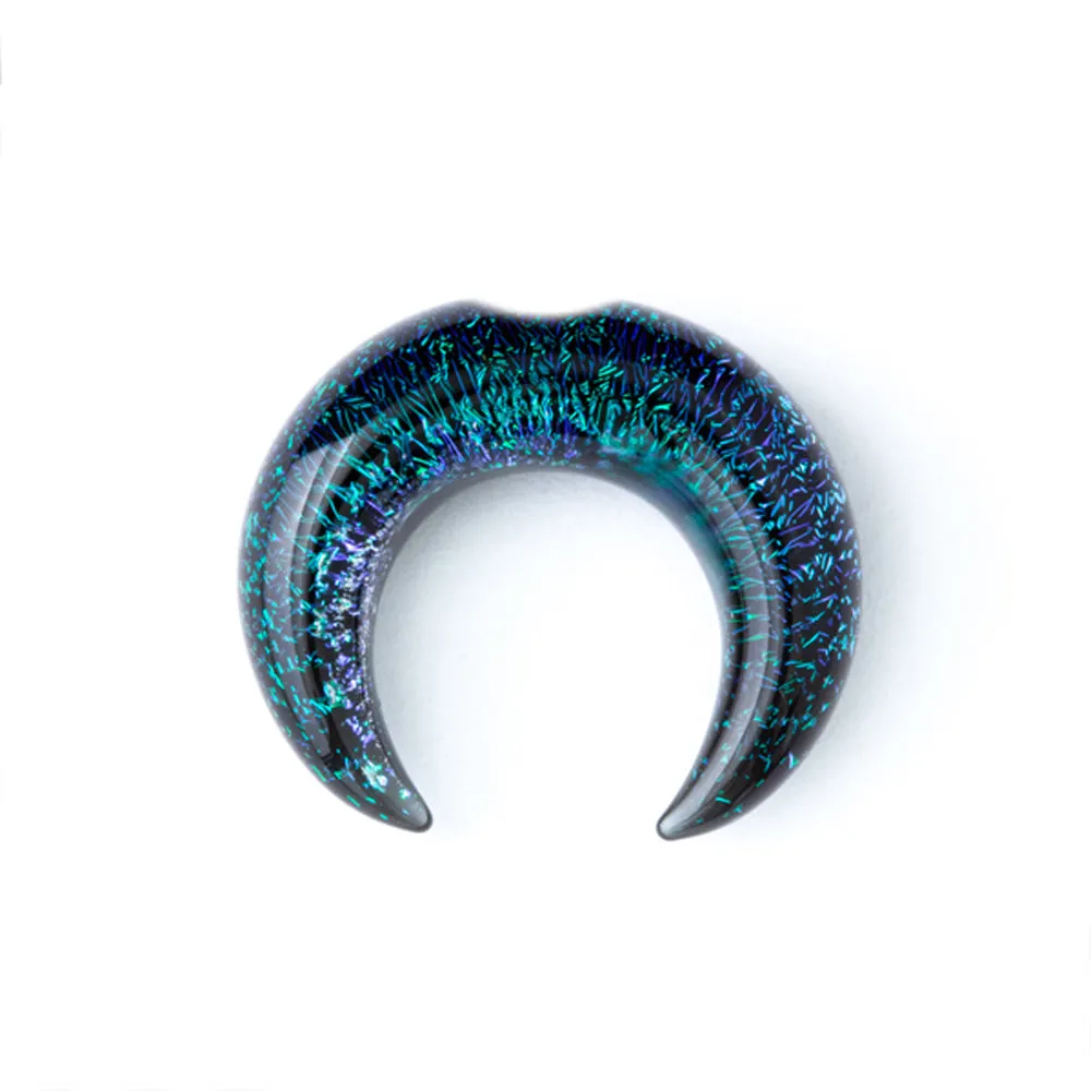 Dichroic Glass Septum Pincher - Aqua