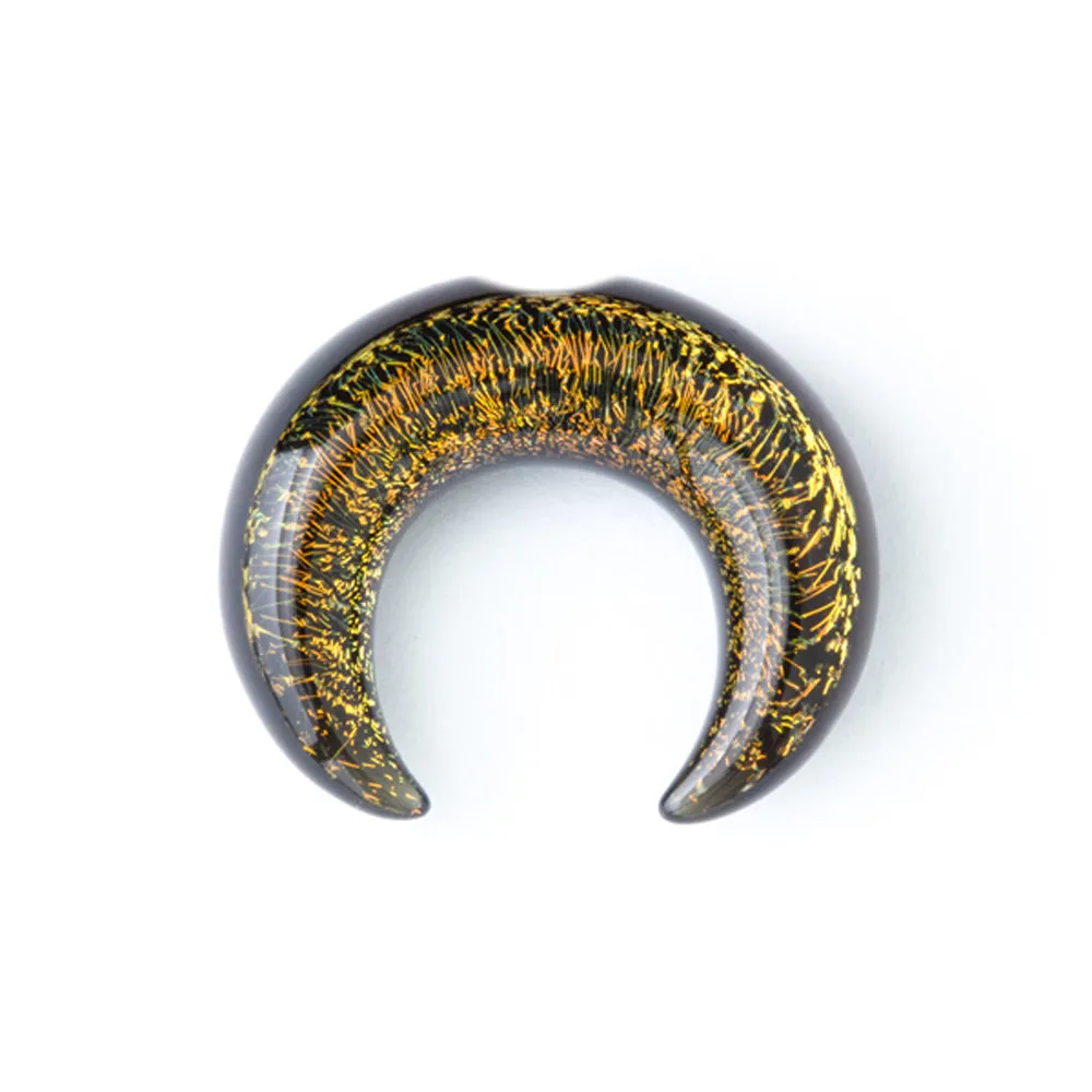 Dichroic Glass Septum Pincher - Gold