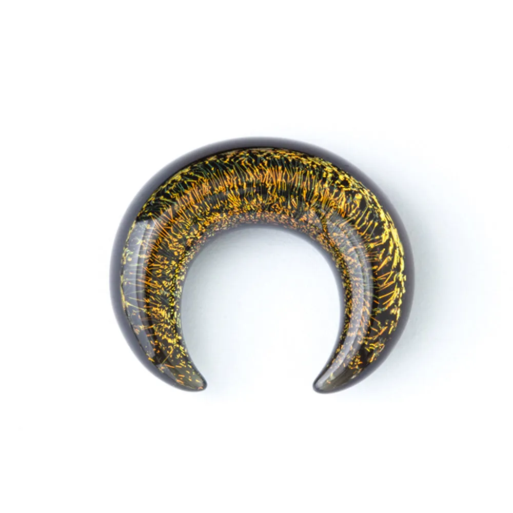 Dichroic Glass Septum Pincher - Gold