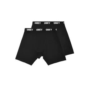 Established Works 2 Pack Boxers | Obey Clothing UK