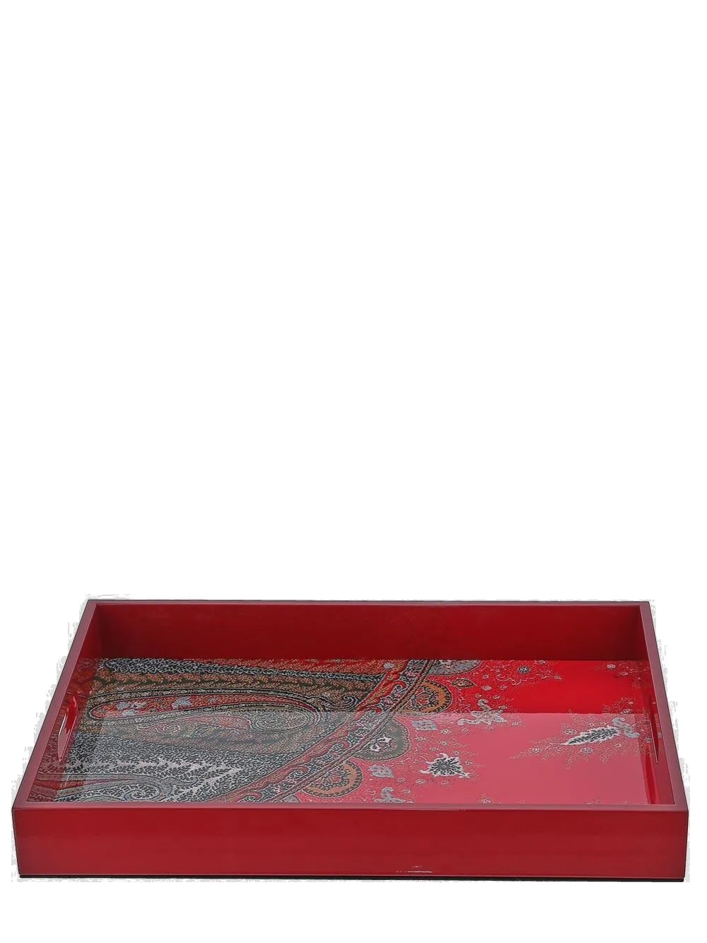 Etro Home Paisley Printed Rectangle Tray