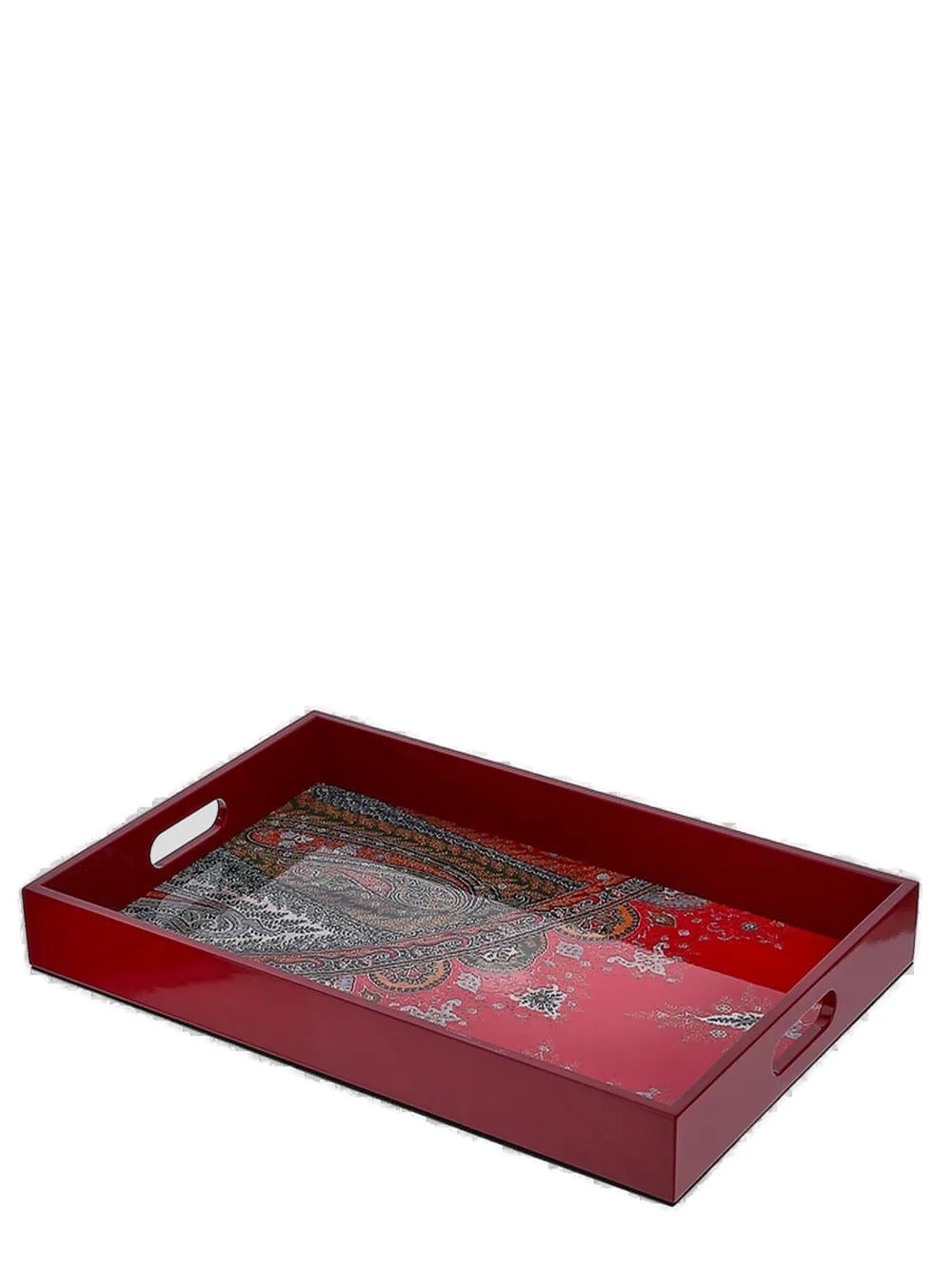 Etro Home Paisley Printed Rectangle Tray