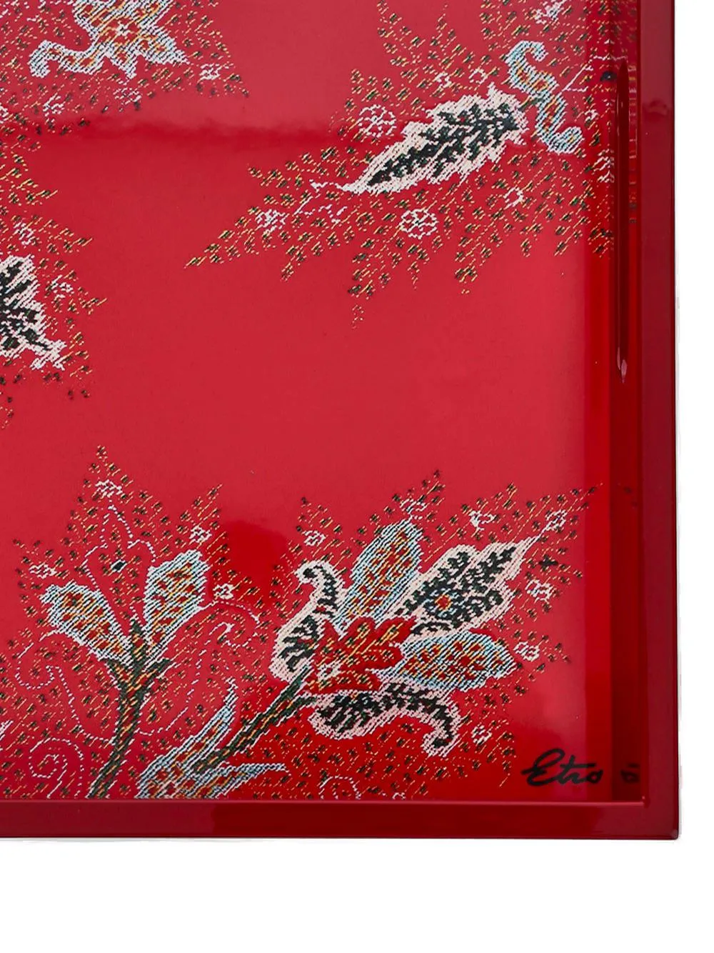 Etro Home Paisley Printed Rectangle Tray