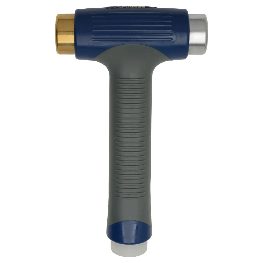 EZ-Strike Metal Working Hammer with 3 Interchangeable Heads - Nylon / Brass /Steel, 1 Hammer