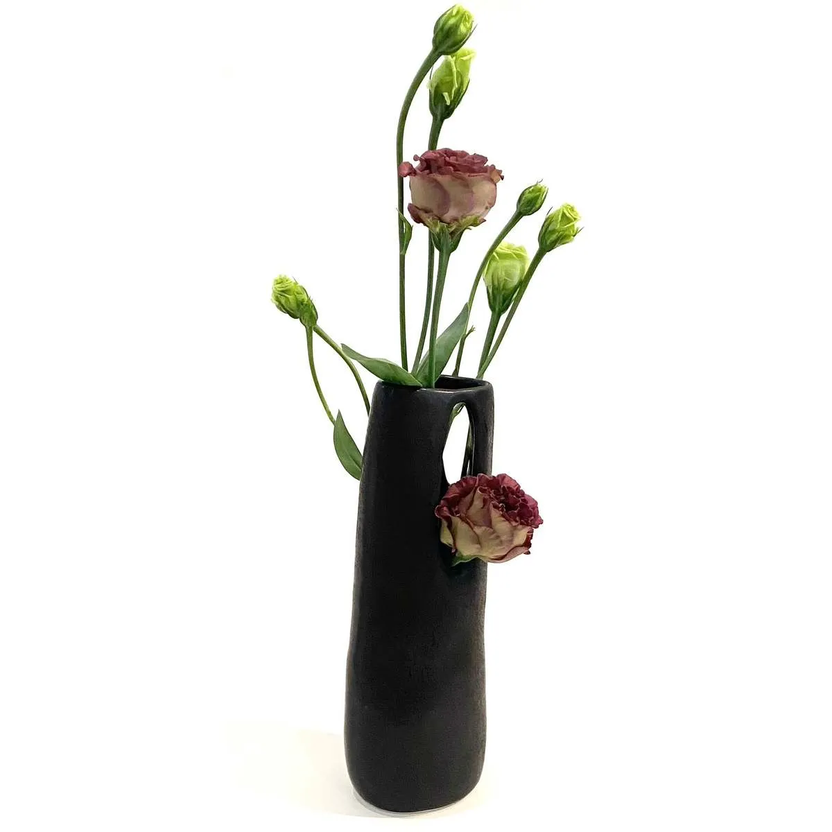 Flower Tower Vase - Black