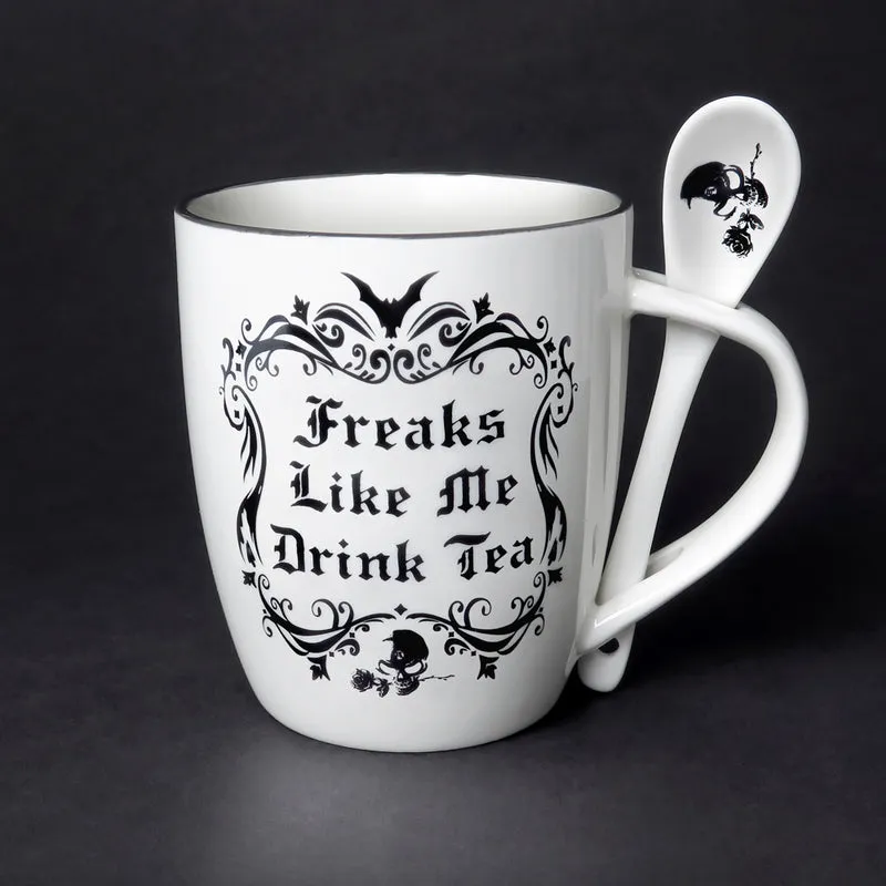 'Freaks Like Me' Mug & Spoon Set