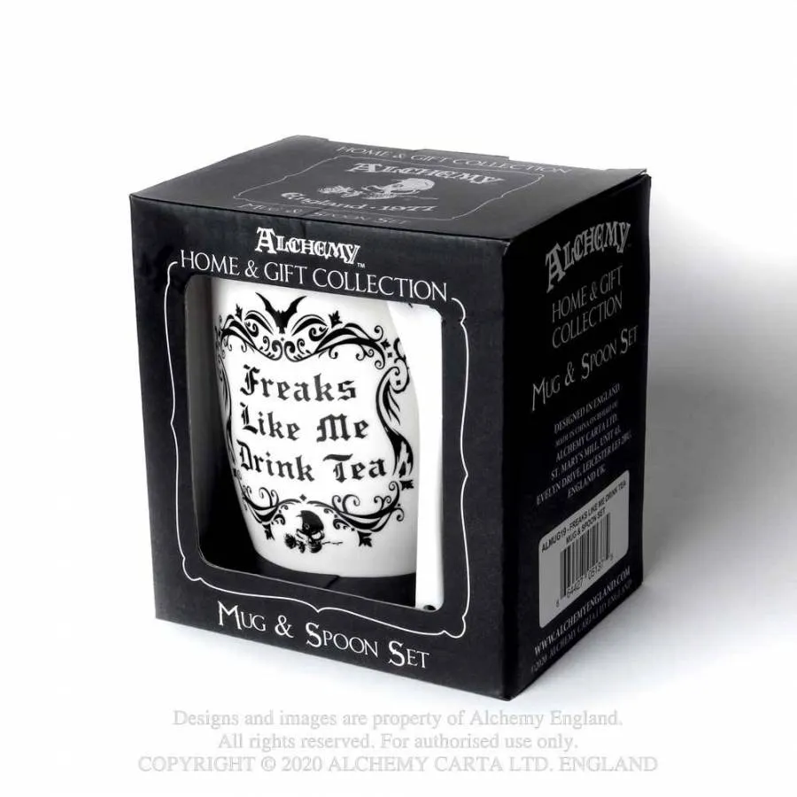 'Freaks Like Me' Mug & Spoon Set