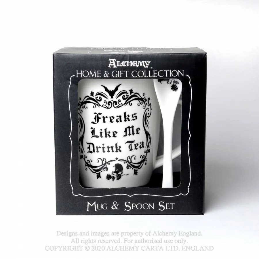 'Freaks Like Me' Mug & Spoon Set