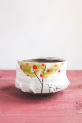 Fruit Tree - Apple Hand Painted Ceramic Tea Bowl