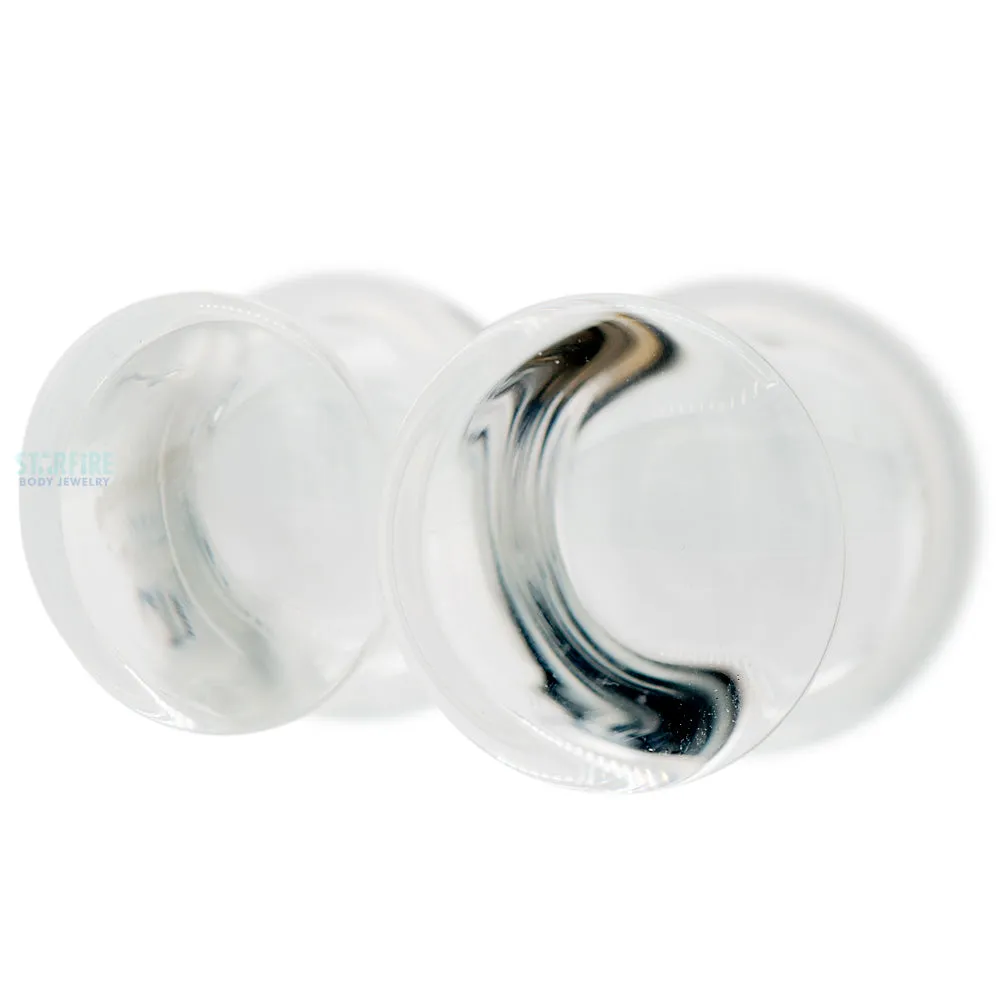 Glass Colorfront Plugs - Clear