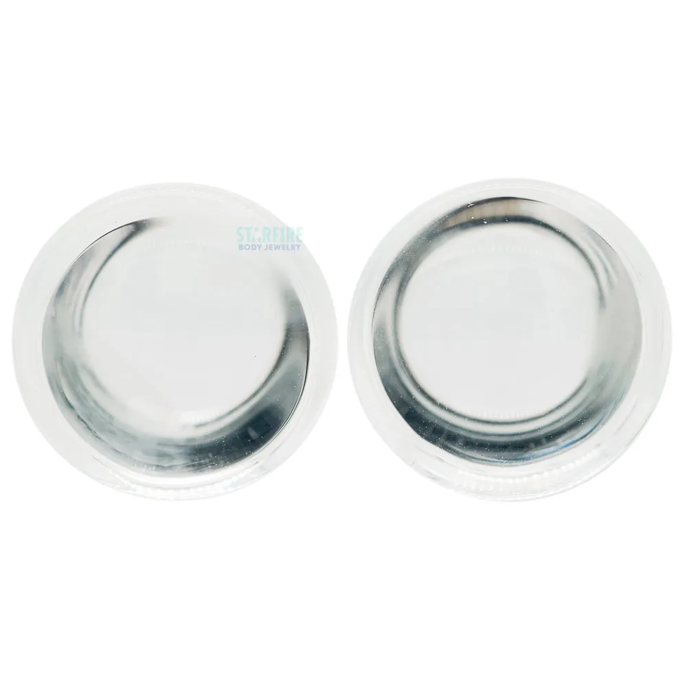 Glass Colorfront Plugs - Clear