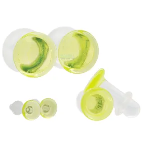 Glass Colorfront Plugs - Slime