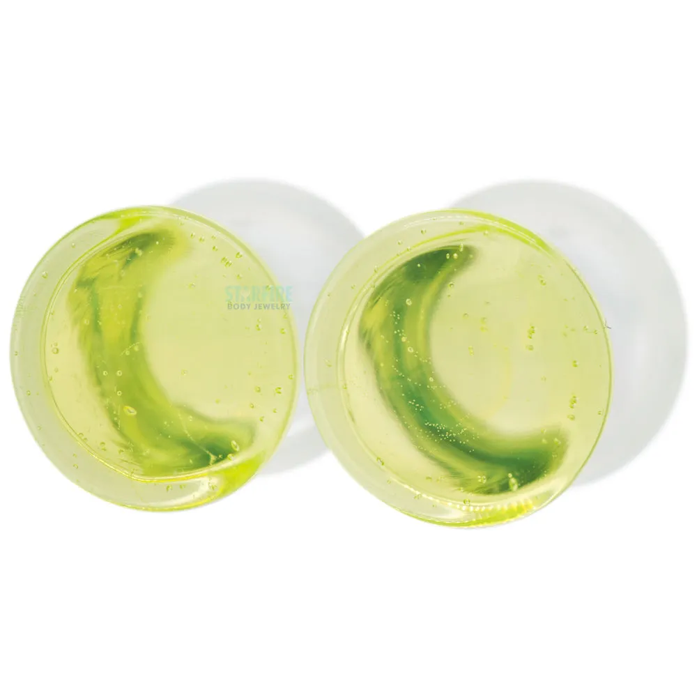 Glass Colorfront Plugs - Slime