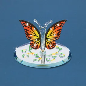 Glass Monarch Butterfly Figurine