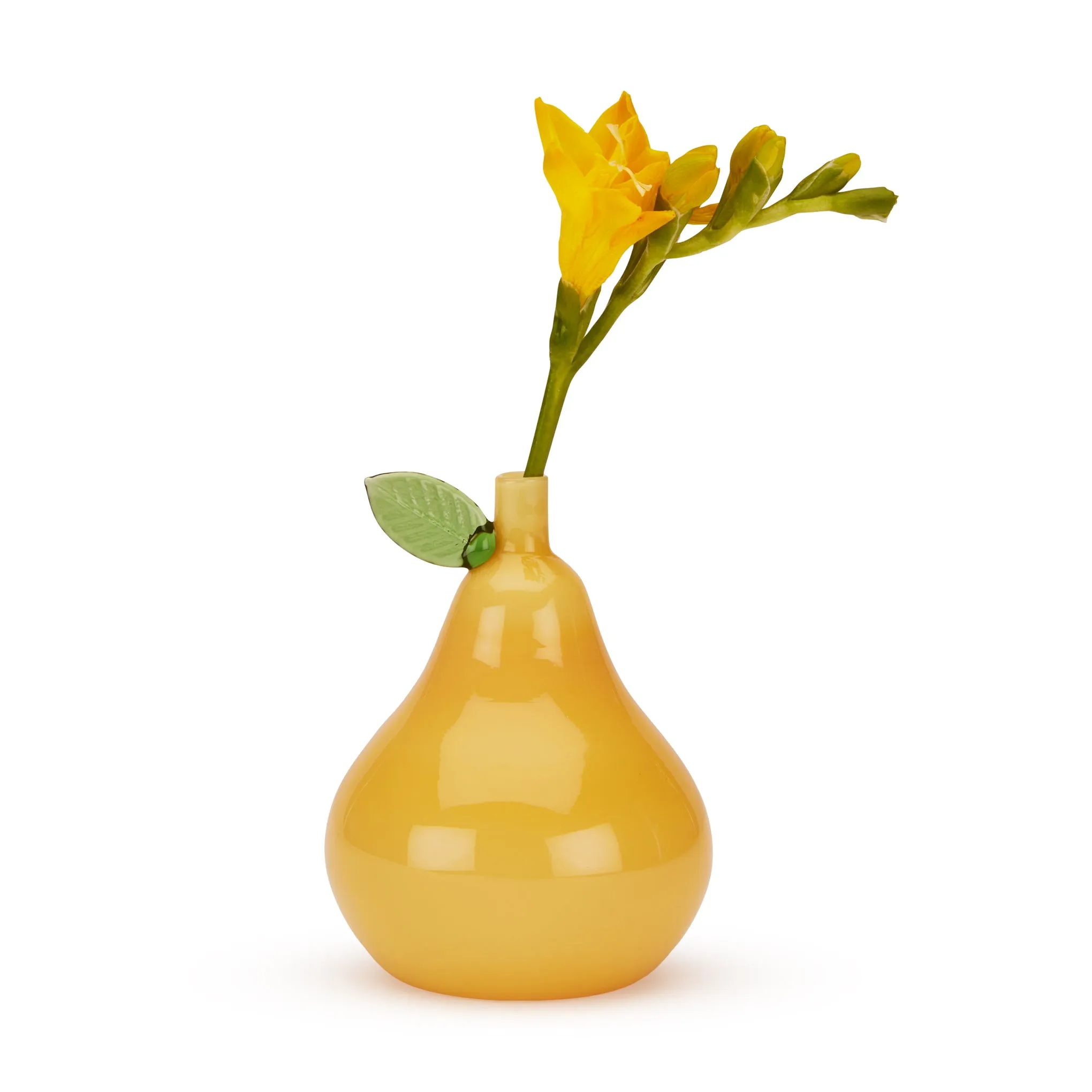 Glass Pear Bud Vase