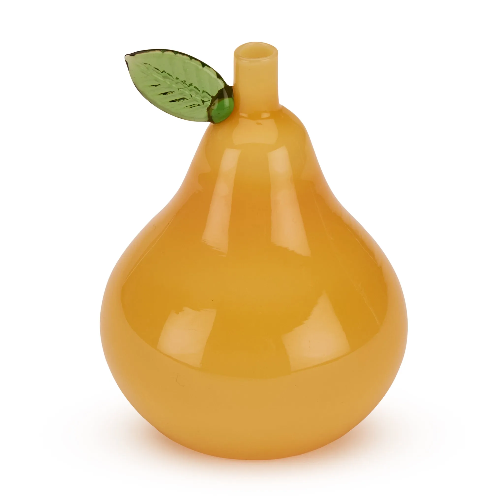 Glass Pear Bud Vase