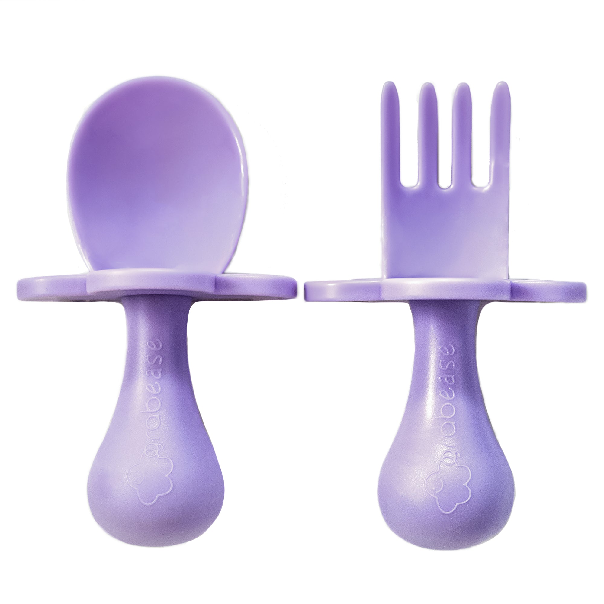 Grabease Stage 2 Self feeding Fork and Spoon Set - Lavender