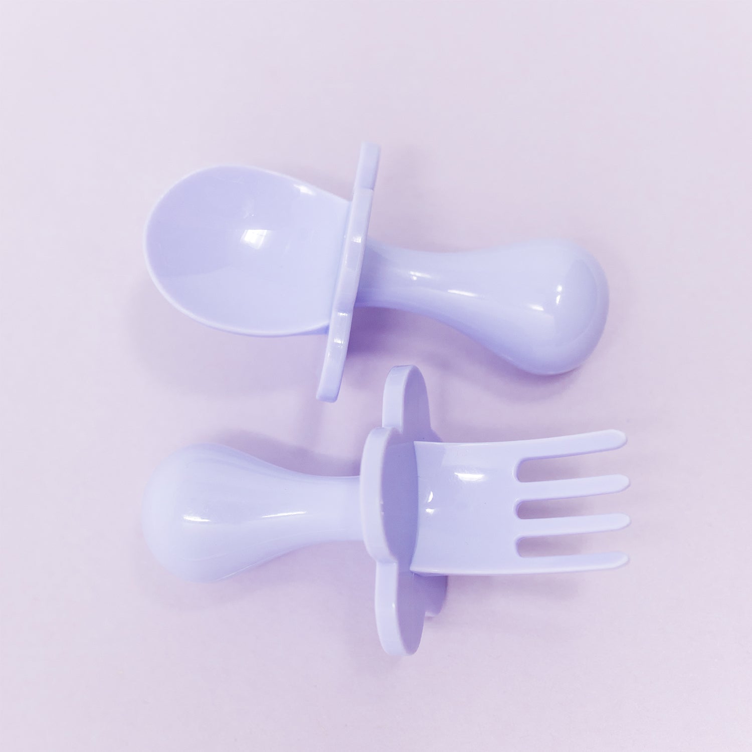 Grabease Stage 2 Self feeding Fork and Spoon Set - Lavender