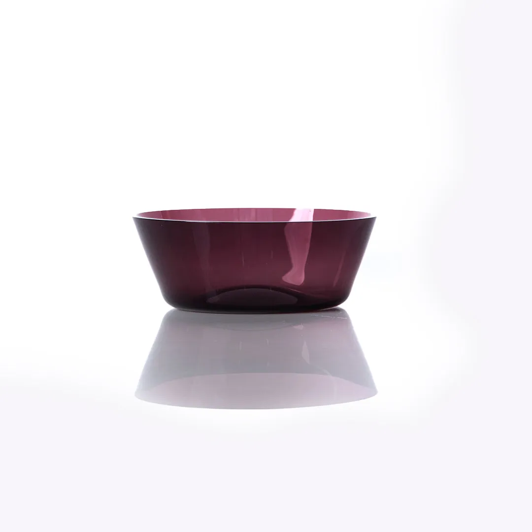 Hand-Blown Mixing Glass/Bowl Bar Set/Aubergine