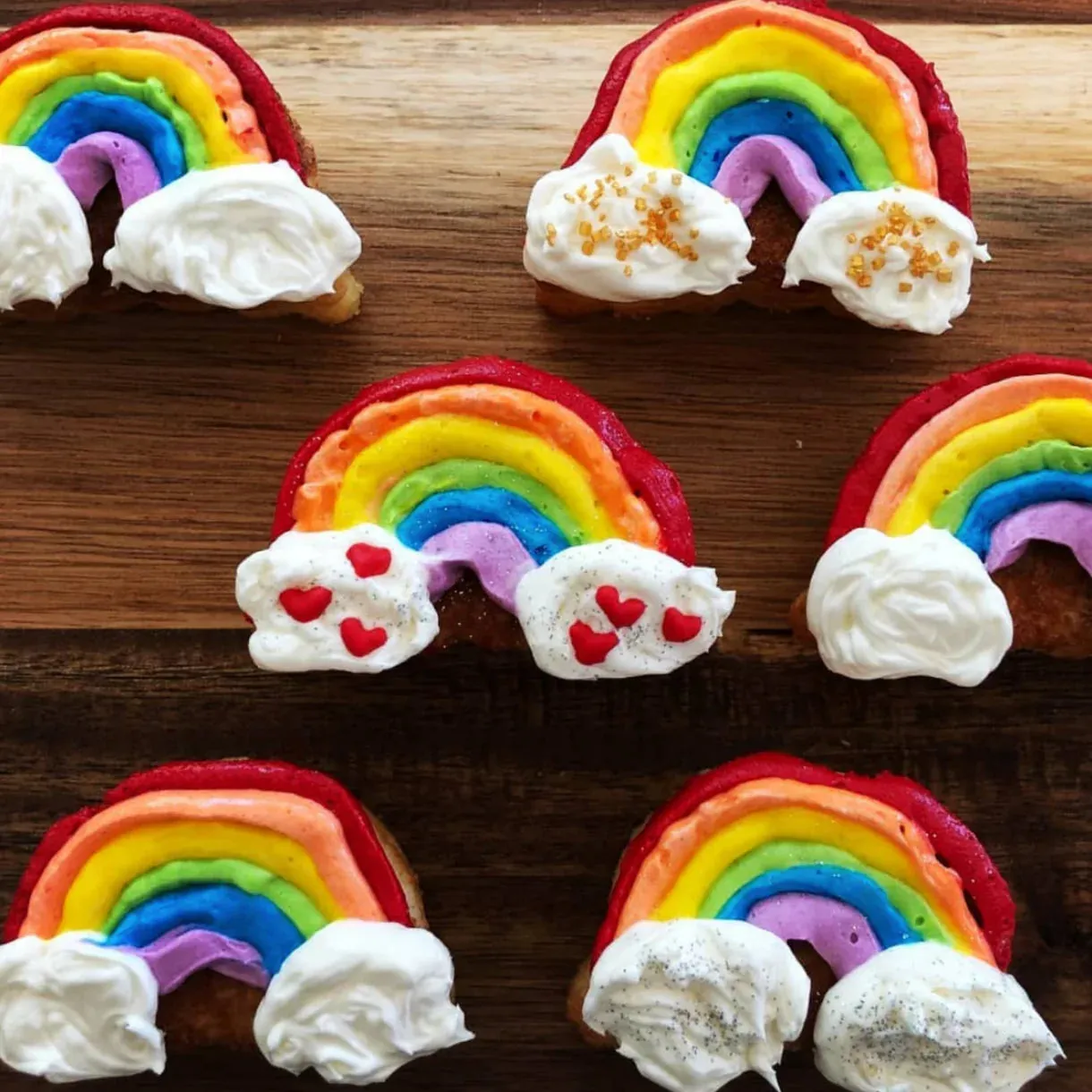 Handstand Kitchen - Rainbows & Unicorns Rainbow Cupcake Mold