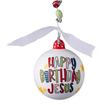 Happy Birthday Jesus Cupcake Ornament