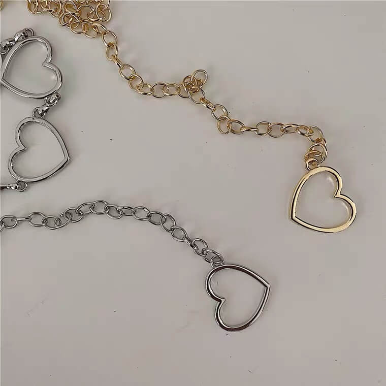 Harajuku love metal waist chain BY3090